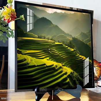 Tranh phong thủy nước non tuyệt đẹp