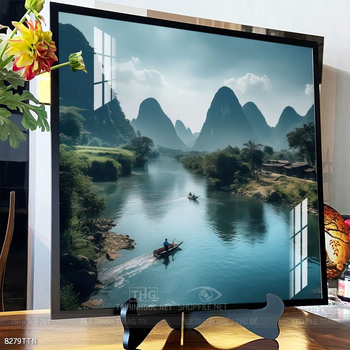 Tranh phong thủy nước non tuyệt đẹp