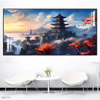 Tranh phong thủy sơn thủy hữu tình