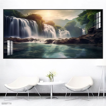 Tranh phong thủy nước non tuyệt đẹp