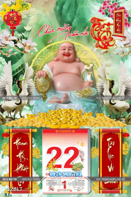 File tranh lịch phật Di Lặc File tranh lịch phật Di Lặc