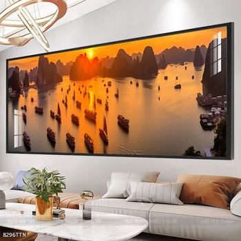 Tranh phong thủy phong cảnh thác nước thiên nhiên