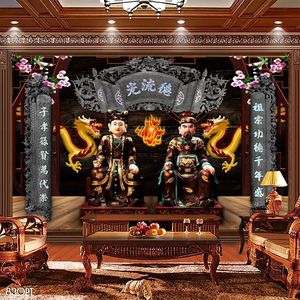 Tranh 3d trang trí bàn thờ gia tiên file gốc