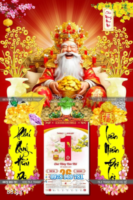 File tranh lịch thần tài File tranh lịch thần tài