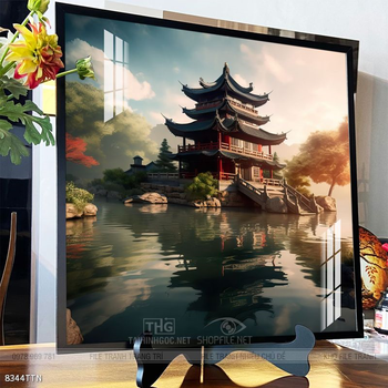 Tranh phong thủy nước non tuyệt đẹp