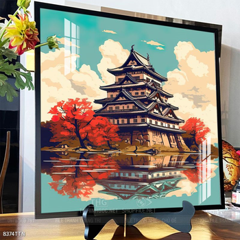 Tranh phong thủy phong cảnh thác nước thiên nhiên