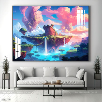 Tranh phong thủy treo trang trí phòng khách