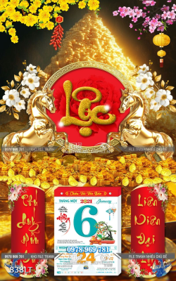 File lịch chữ Lộc File lịch chữ Lộc