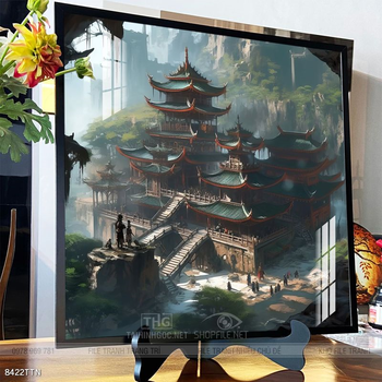 Tranh phong thủy nước non tuyệt đẹp