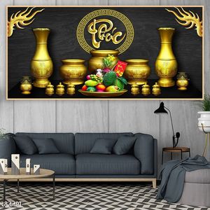 Tranh dán tường 3d trang trí bàn thờ gia tiên chất lượng cao