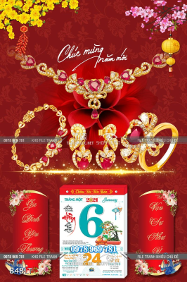 File tranh lịch tiệm vàng trang sức File tranh lịch tiệm vàng trang sức