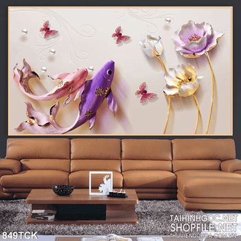 Tranh giả ngọc 3d lụa đẹp