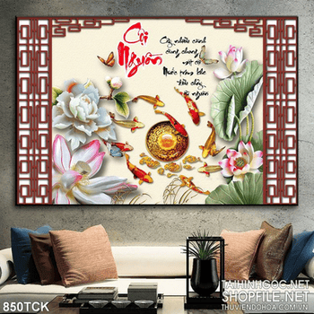 Tranh cội nguồn 3d cá coi quần hội