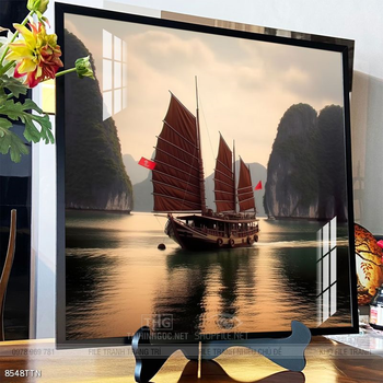 Tranh phong thủy phong cảnh thác nước thiên nhiên