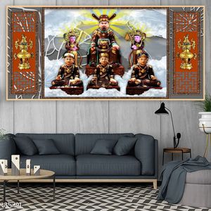 Tranh 3d trang trí bàn thờ ông bà tổ tiên chất lượng cao