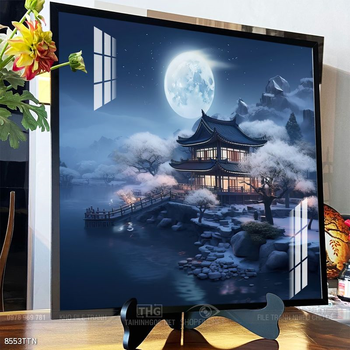 Tranh phong thủy nước non tuyệt đẹp