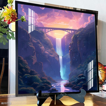 Tranh phong thủy phong cảnh thác nước thiên nhiên