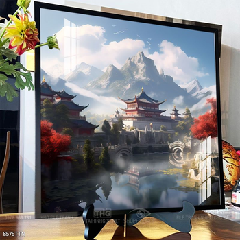 Tranh phong thủy nước non tuyệt đẹp