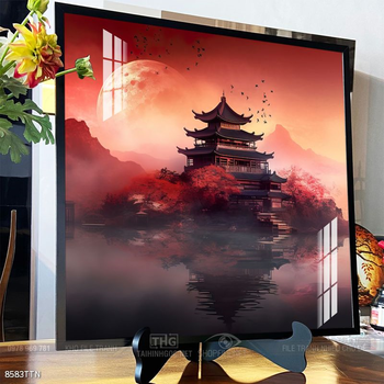 Tranh phong thủy phong cảnh thác nước thiên nhiên