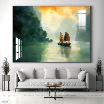 Tranh treo phòng khách theo phong thủy