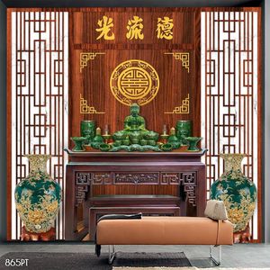 Tranh 3d trang trí bàn thờ ông bà tổ tiên