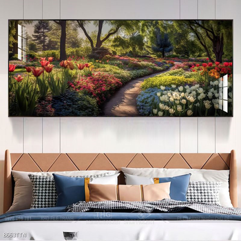 Tranh phon thủy sông, núi và mặt trời