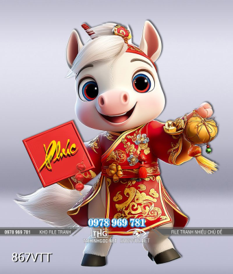 File tranh Psd Ngựa Bính Ngọ 2026 867VTT