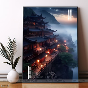 Tranh phong thủy sơn thủy đẹp