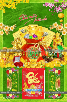 File tranh tiền vàng tài lộc in lịch Tết File tranh tiền vàng tài lộc in lịch Tết