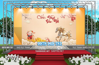 File tranh Psd phông nền Tết Bính Ngọ 2026 876VTT