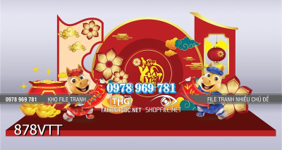 File tranh phông nền xuân Bính Ngọ 2026 878VTT