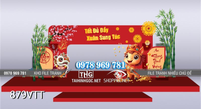 File tranh phông nền chào đón xuân 2026 879VTT