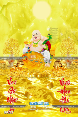 File tranh lịch phật Di Lặc và cây tài lộc File tranh lịch phật Di Lặc và cây tài lộc