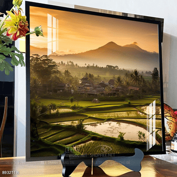 Tranh phong thủy phong cảnh thác nước thiên nhiên