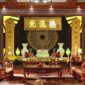 Tranh 3d trang trí bàn thờ ông bà tổ tiên chất lượng cao