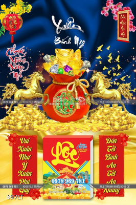 File tranh túi tiền Tài Lộc