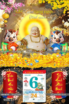 File lịch phật Di Lặc và ngựa Bính Ngọ