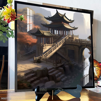 Tranh phong thủy nước non tuyệt đẹp