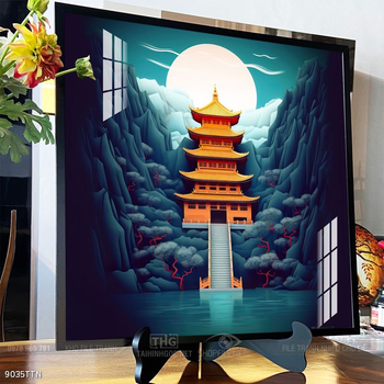 Tranh phong thủy nước non tuyệt đẹp