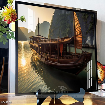 Tranh phong thủy nước non tuyệt đẹp