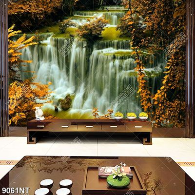 Tranh thác nước đẹp hùng vỹ 9061NT