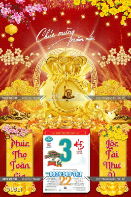 File tranh tiền vàng tài lộc may mắn