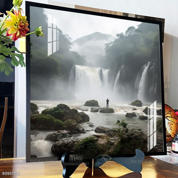 Tranh phong thủy phong cảnh thác nước thiên nhiên
