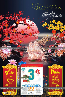 File lịch Psd thuyền buồm xuôi gió