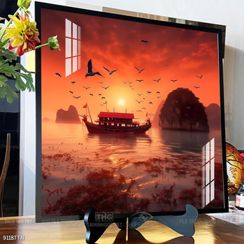 Tranh phong thủy sơn thủy đẹp