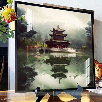 Tranh phong thủy nước non tuyệt đẹp