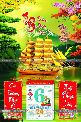 File tranh thuyền buồm trên sông