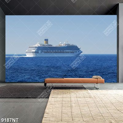 Tranh con tàu trên biển 9187NT