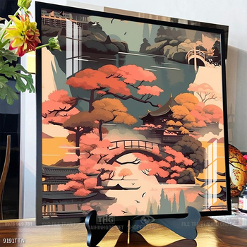 Tranh phong thủy nước non tuyệt đẹp