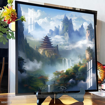 Tranh phong thủy nước non tuyệt đẹp